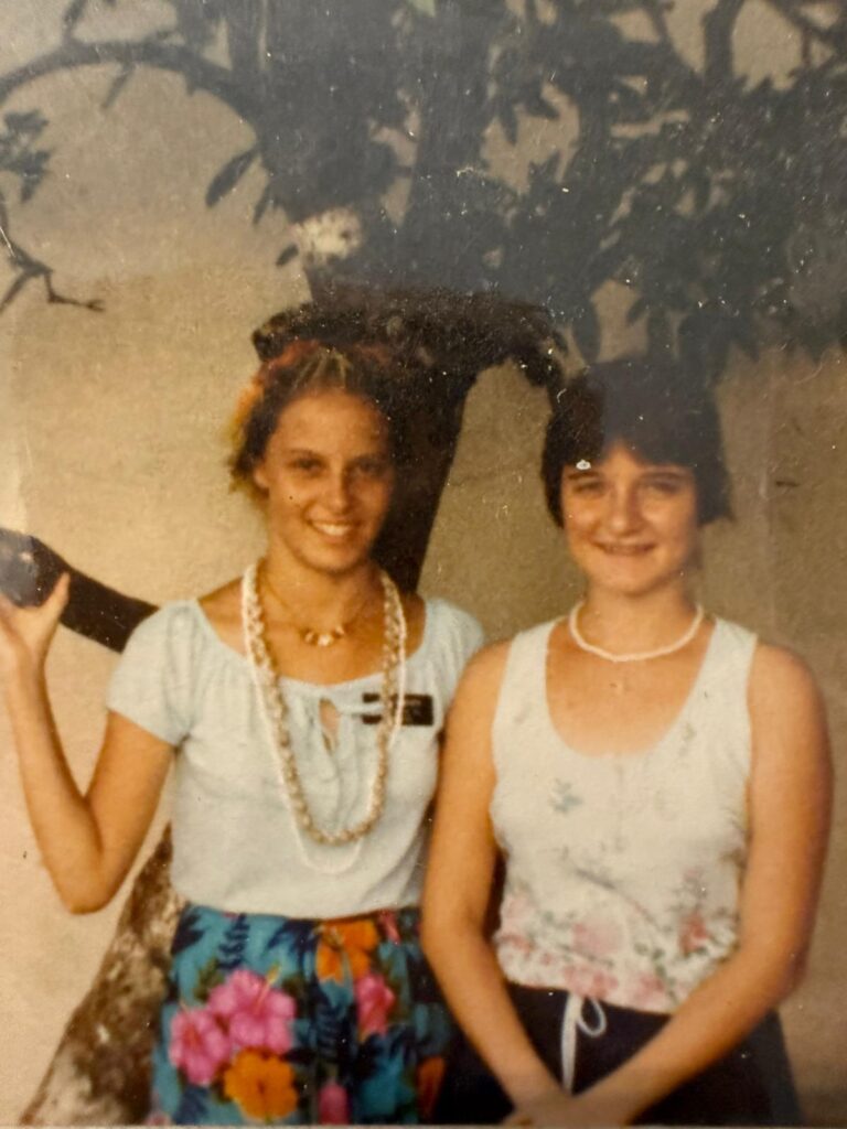 Jill and Elizabeth as teenagers in the 1980s
